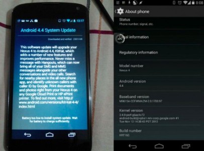 آپدیت اندروید ۴.۴ کیت کت برای Nexus 4 منتشر شد - دیجینوی