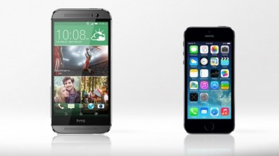 مقایسه کامل htc one m8 و iphone 5s