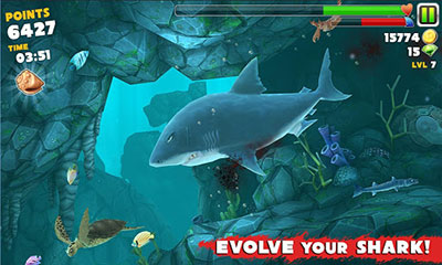 دانلود ورژن جدید بازی زیبای Hungry Shark Evolution برای اندروید