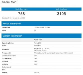 گوشی Xiaomi Meri در بنچمارک های Geekbench و AnTuTu رویت شد - دیجینوی