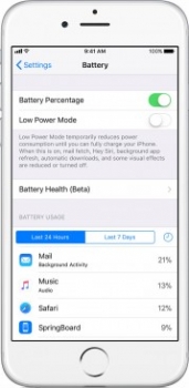 نرم‌افزار سلامت باتری آیفون در نسخه دوم بتا iOS 11.3 - دیجینوی