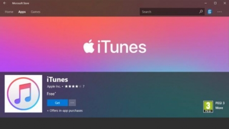 برنامه iTunes شرکت اپل برای ویندوز ۱۰ هم اکنون در فروشگاه مایکروسافت قابل دریافت می‌باشد - دیجینوی