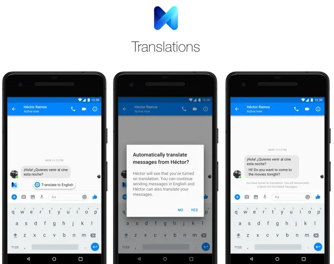 فیسبوک ویژگی ترجمه‎ی خودکار در برنامه‎ی Messenger را برای تمام کاربرانش در ایالات متحده و مکزیک عرضه کرد - دیجینوی