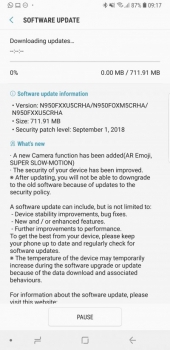 بروزرسان جدید گلکسی Note 8 از ۲ ویژگی هیجان انگیر بهره می‌برد - دیجینوی