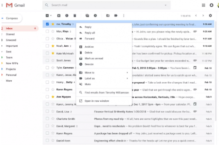 کلیک راست، کاربرد گسترده‌تری در Gmail پیدا خواهد کرد - دیجینوی