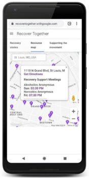 پشتیبانی گوگل Maps از افراد درحال ترک موادمخدر و الکل - دیجینوی