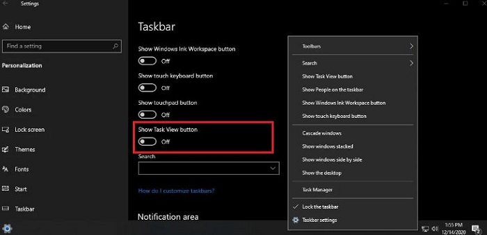 windows setting