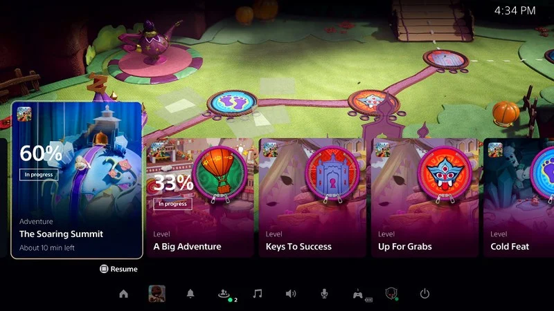 ps5-activities-cards ویژگی فعالیتها در پلی استیشن ۵
