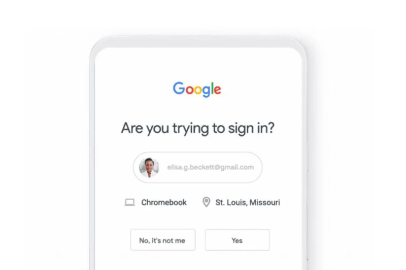 Google 2SV تایید هویت دو مرحلهای گوگل