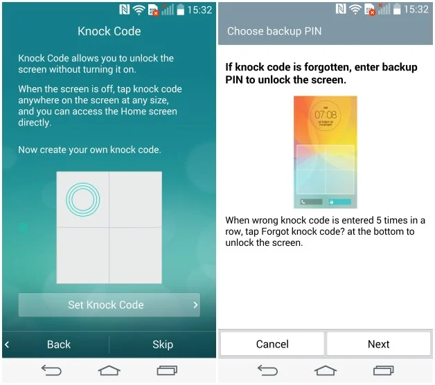 LG-G3-Knock-Code-LG-G3-Setup نوآوری های ال جی که هرگز دیده نشدند