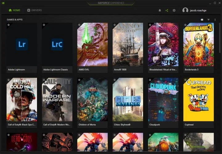 nvidia-geforce-experience-games-page برنامه هایی که باید روی لپ تاپ گیمینگ خود نصب کنید