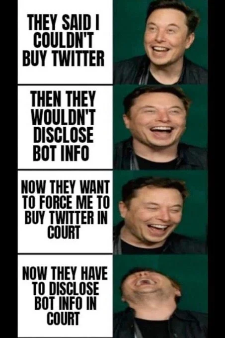 Elon Musk posts memes about collapsed Twitter deal as company prepares legal action ایلان ماسک