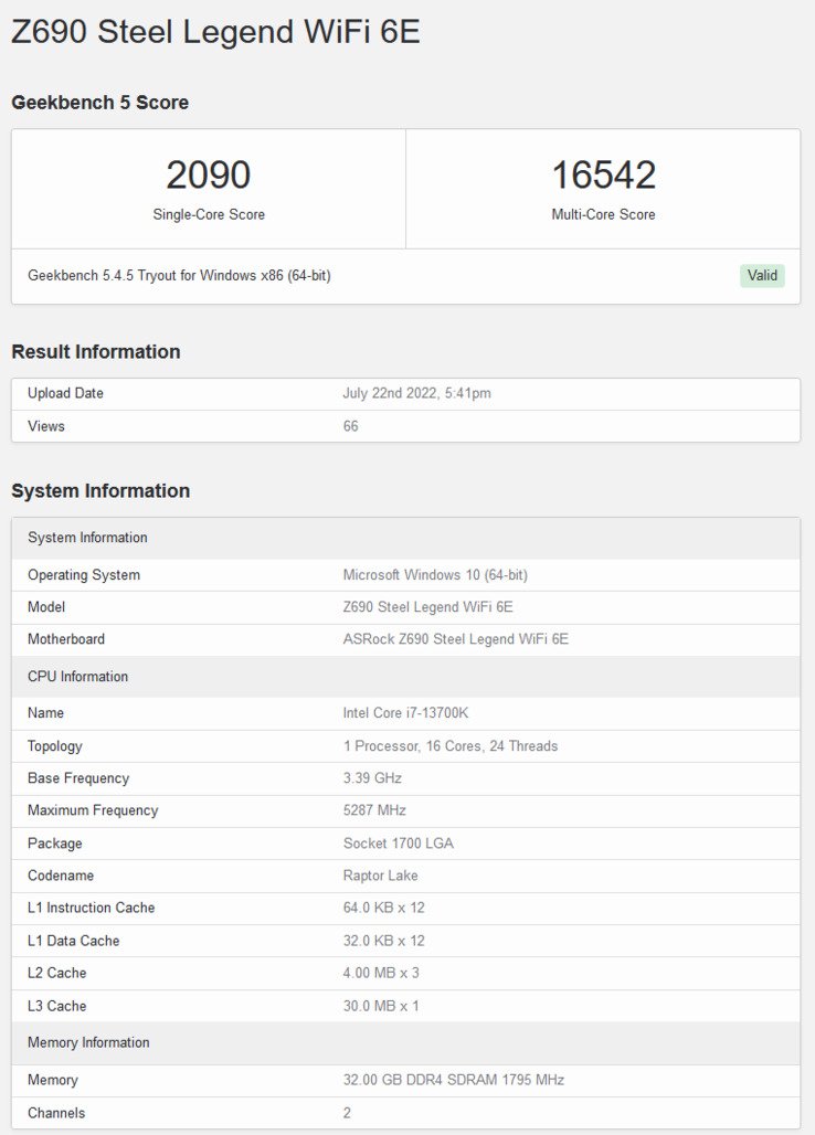 اینتل Core i7-13700K