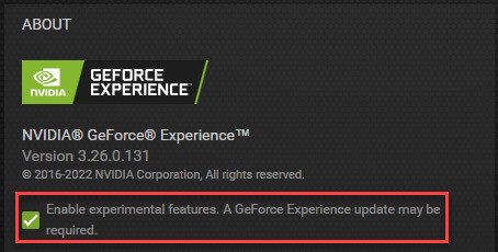 انویدیا GeForce Expereince