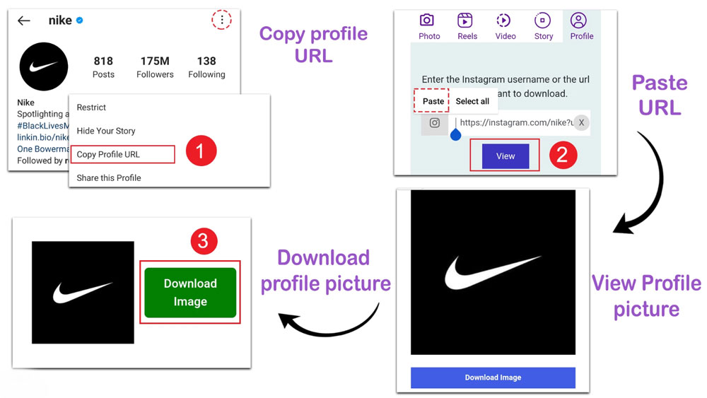روش های دانلود عکس پروفایل از اینستاگرام با کیفیت اصلی