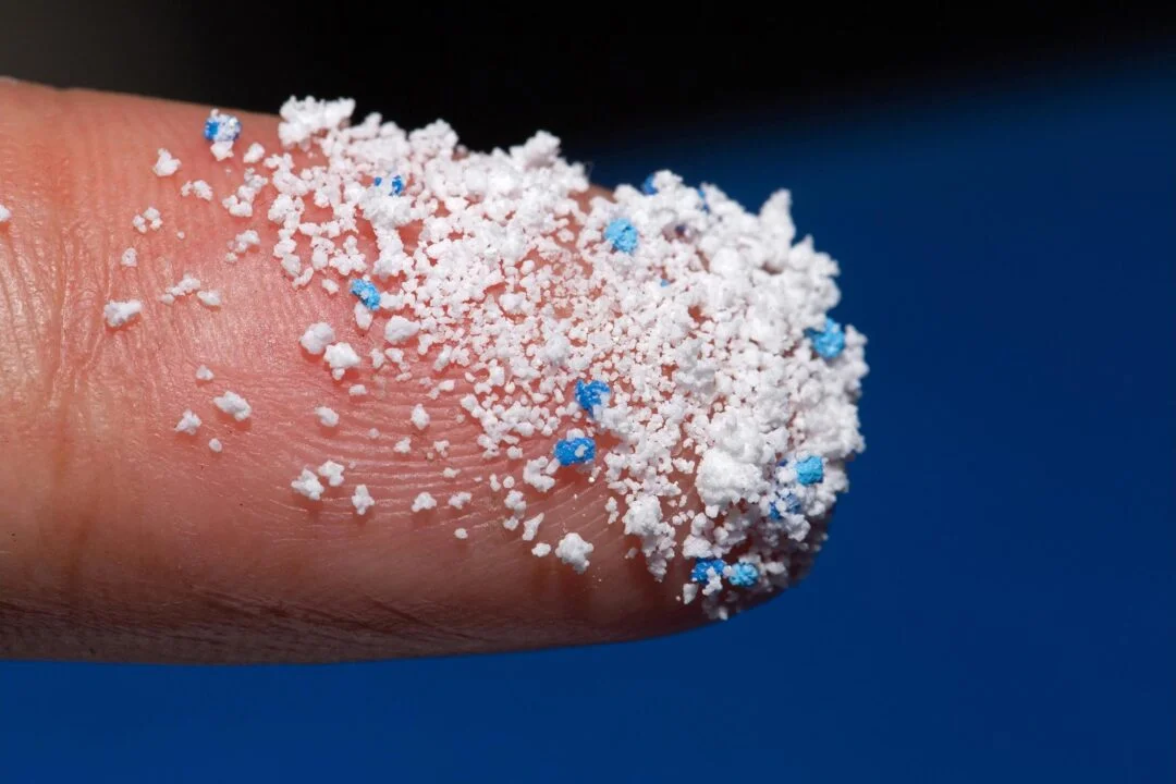 Microplastic-on-Finger میکروپلاستیک