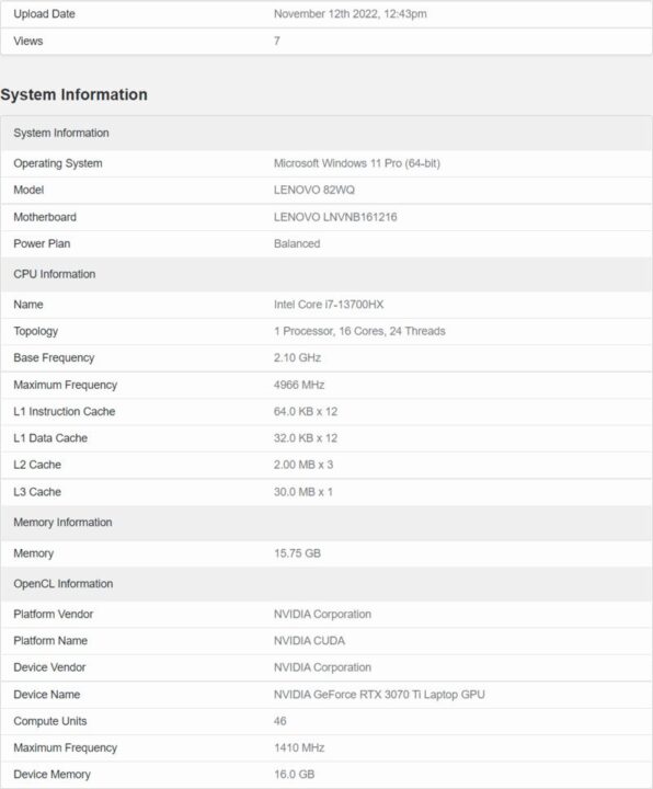Intel Core i7-13700HX اینتل Core i7-13700HX