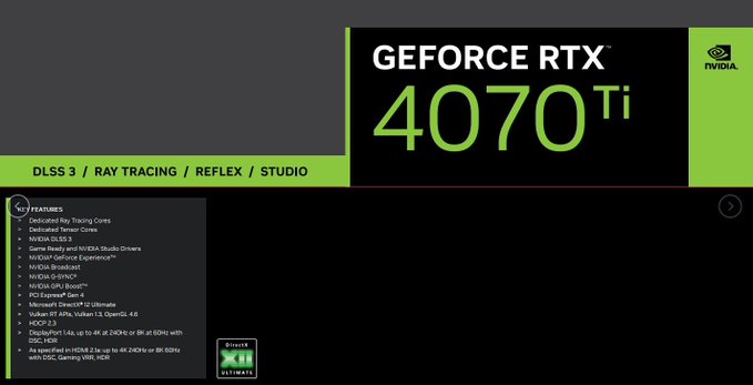 انویدیا RTX 4070 Ti