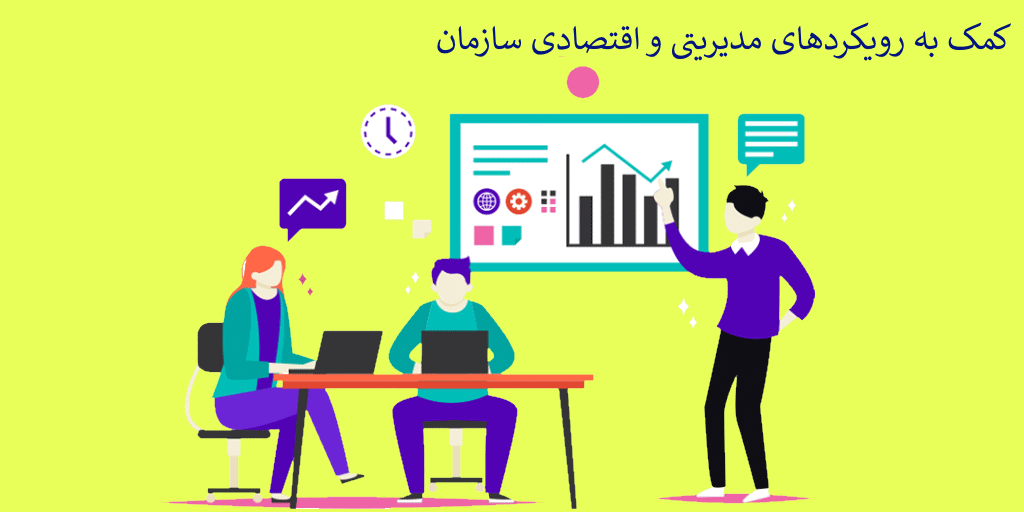 کمک به رویکردهای مدیریتی و اقتصادی سازمان