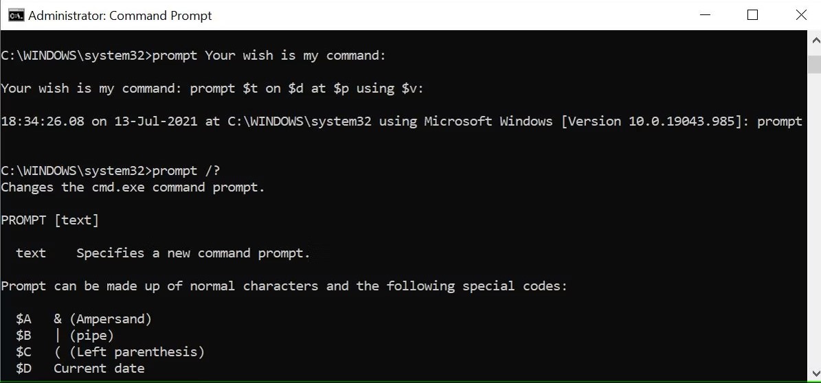  خط فرمان
Command Prompt