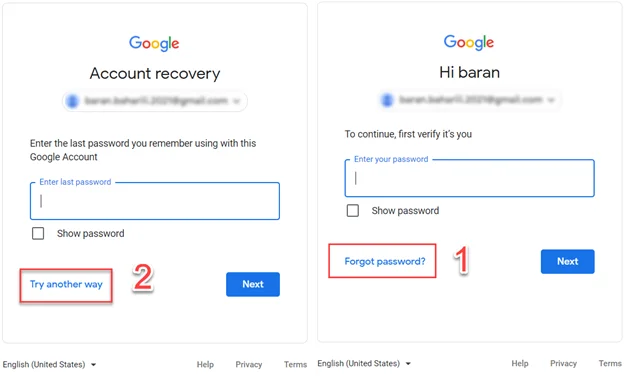 gmail114 تغییر رمز جیمیل از طریق گوشی و شماره تلفن - دیجینوی