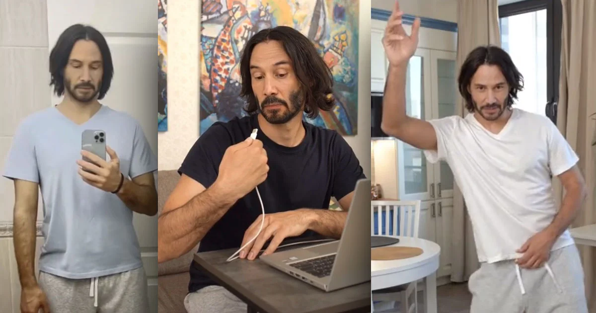 keanu-reeves-deepfake دیپ فیک چیست و چگونه کاربران را گمراه می کند؟ - دیجینوی