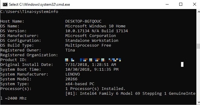  خط فرمان
Command Prompt