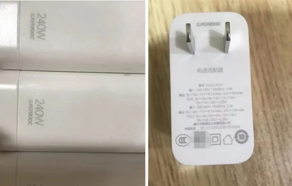 240W charger pictured in real-life photos revealing details تصاویر اولین شارژر ۲۴۰ واتی دنیا فاش شد - دیجینوی