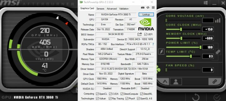 انویدیا RTX 3060 Ti GDDR6X