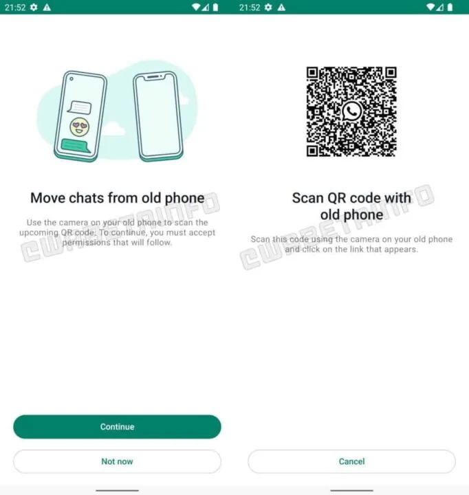 whatsapp واتساپ امکان انتقال چت بدون نیاز به گوگل درایو را فراهم کرد - دیجینوی