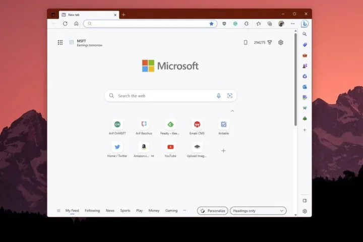 Edge مرورگر اج