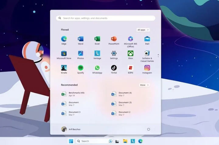 Windows-11-Start-Menu منوی استارت ویندوز 11