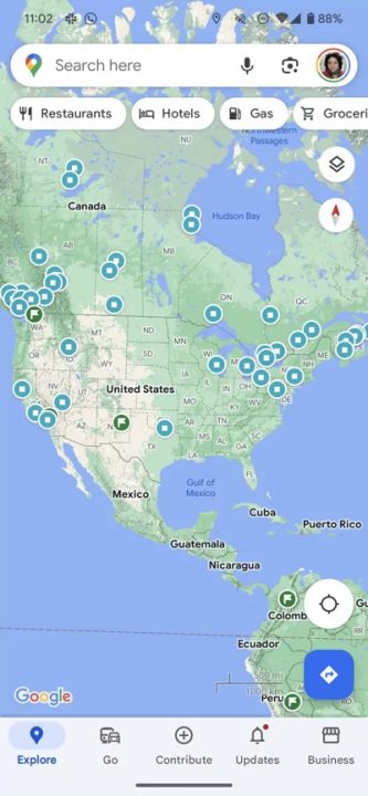 Google Maps01 گوگل مپس قابلیت ایموجیها را به فهرستهای خود اضافه کرد - دیجینوی