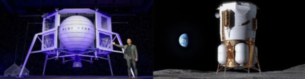 Jeff Bezos unveiled a new lunar lander design for NASA 1 جف بزوس طراحی جدید فرودگر ماه را برای ناسا به نمایش گذاشت