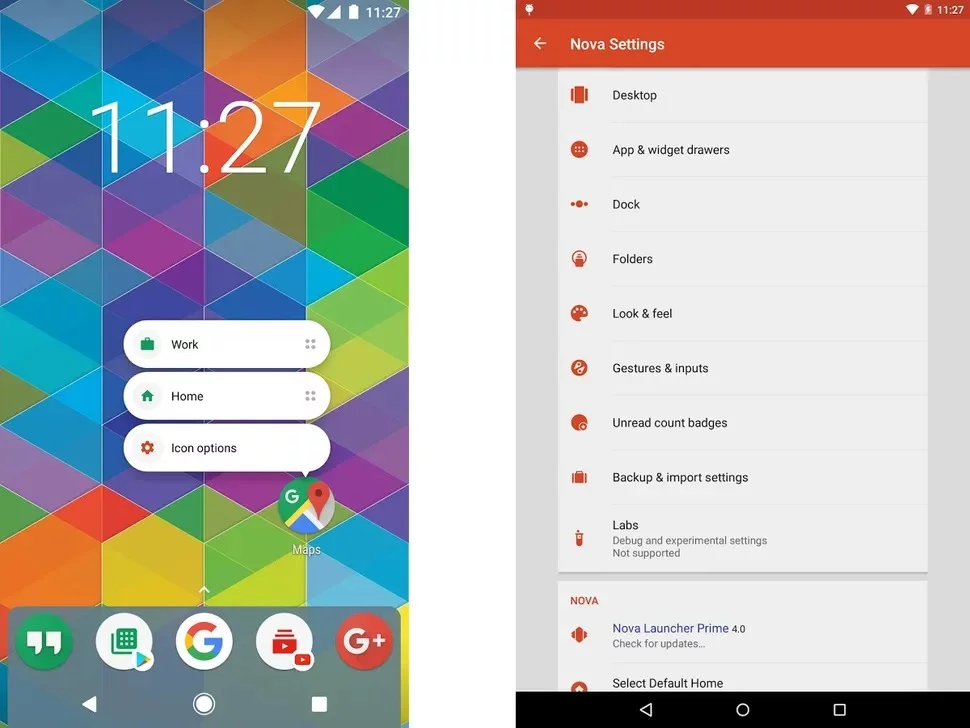 1-NOVA-LAUNCHER بهترین لانچرهای اندروید در سال ۲۰۲۳