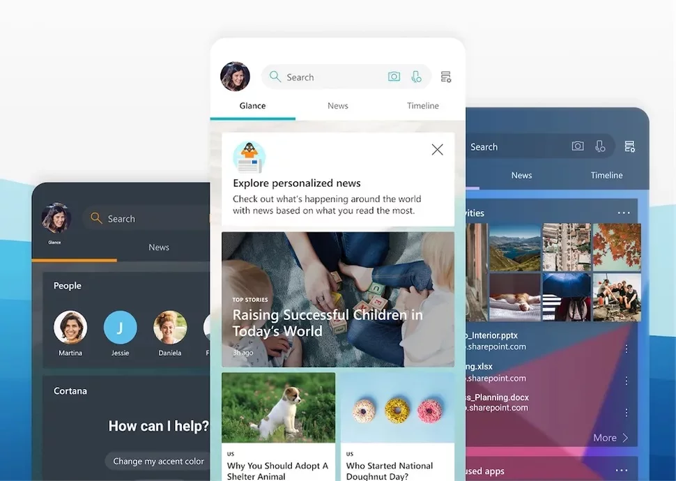 10-MICROSOFT-LAUNCHER بهترین لانچرهای اندروید در سال ۲۰۲۳