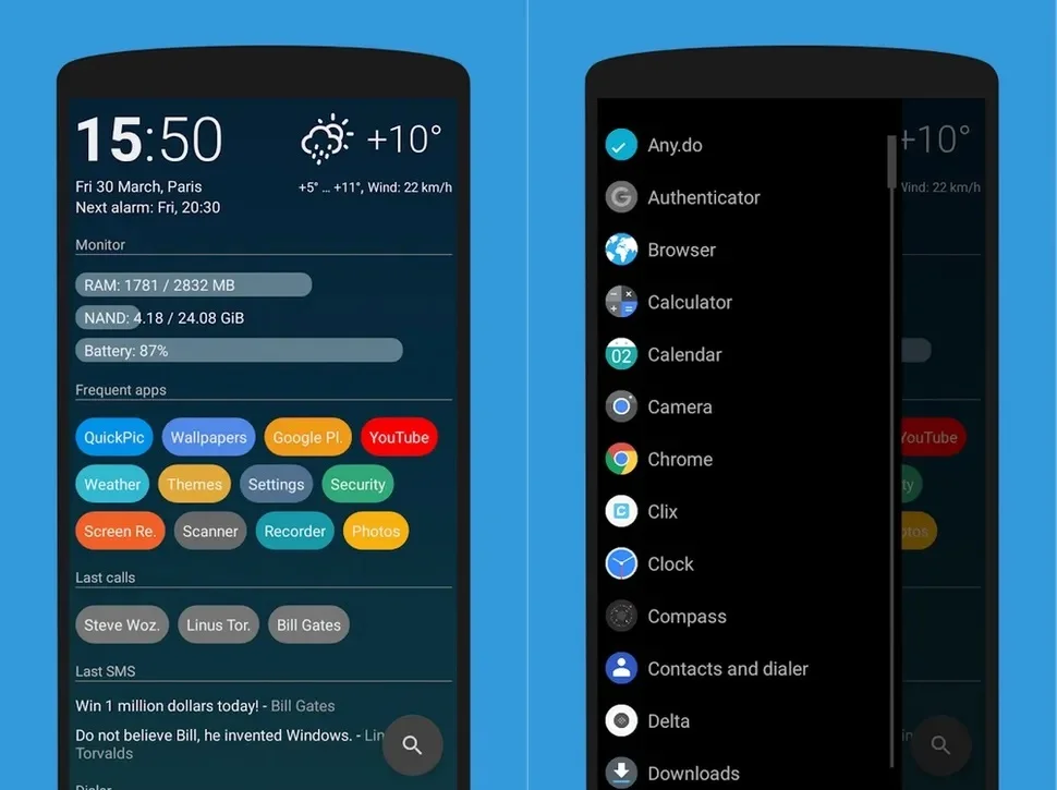 4-AIO-LAUNCHER بهترین لانچرهای اندروید در سال ۲۰۲۳