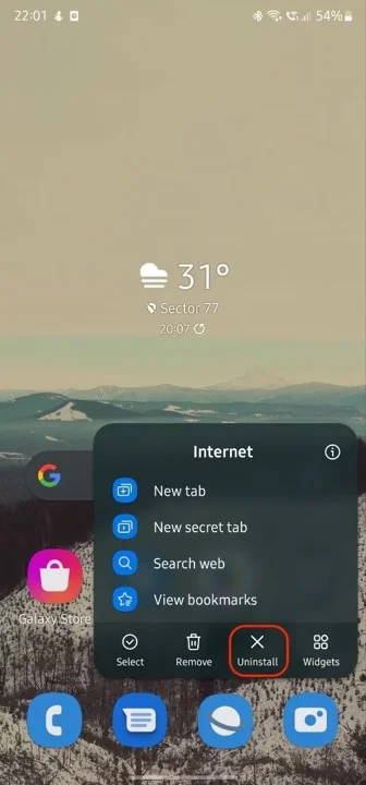 How to remove Samsung applications from the phone 1-1 حذف برنامه های سامسونگ از گوشی