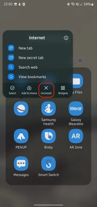 How to remove Samsung applications from the phone 5-2 حذف برنامه های سامسونگ از گوشی