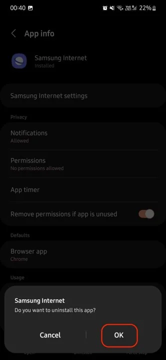 How to remove Samsung applications from the phone 9-2 حذف برنامه های سامسونگ از گوشی