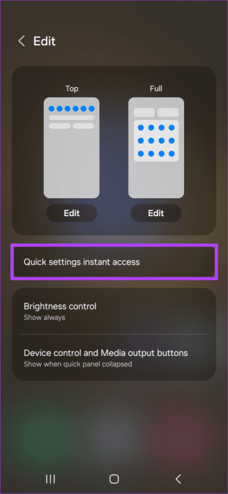 Now-tap-on-Quick-settings-instant-access-473x1024 رابط کاربری One UI 6 سامسونگ
