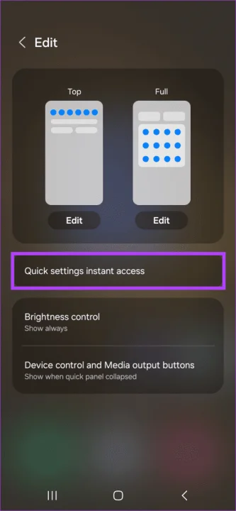 Now-tap-on-Quick-settings-instant-access-473x1024 رابط کاربری One UI 6 سامسونگ
