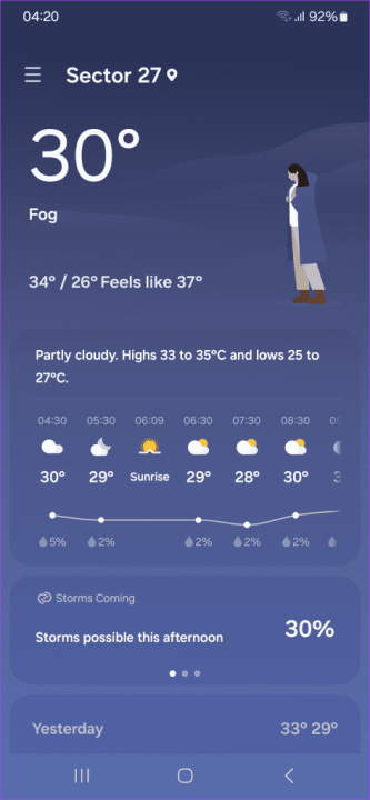 To-access-the-Weather-app-simply-launch-it-from-the-App-Drawer-473x1024 رابط کاربری One UI 6 سامسونگ