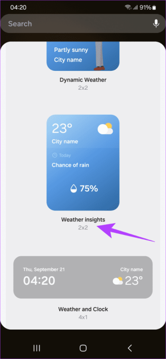 the-weather-insights-widget-shows-added-information-473x1024 رابط کاربری One UI 6 سامسونگ