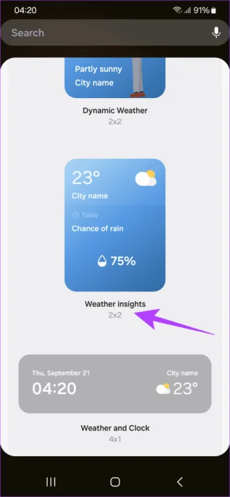 the-weather-insights-widget-shows-added-information-473x1024 رابط کاربری One UI 6 سامسونگ