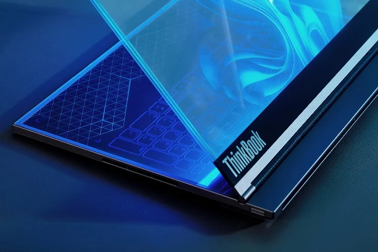 ThinkBook Transparent Display Laptop 4 لپتاپ شفاف لنوو