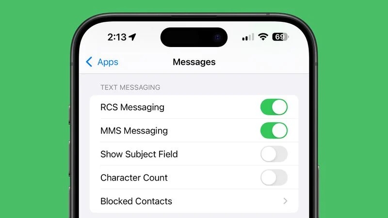 پشتیبانی از RCS در iOS 18