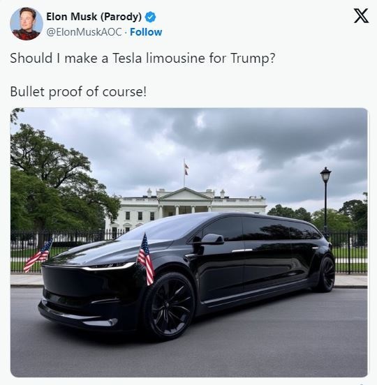 elon musk trump ایلان ماسک برای ترامپ یک خودرو میسازد