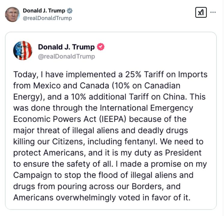 Bitcoin falls below 0K following Donald Trump imposing import tariffs1 بیتکوین