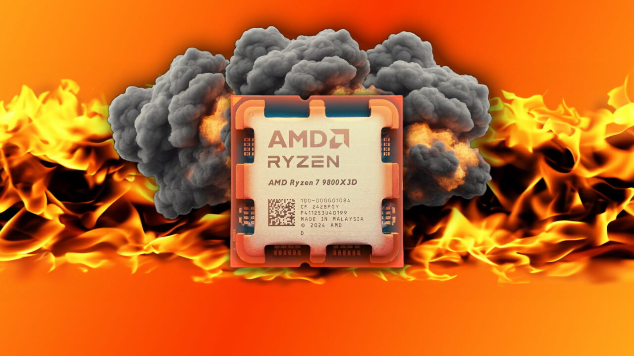 سوختن پردازنده Ryzen 7 9800X3D